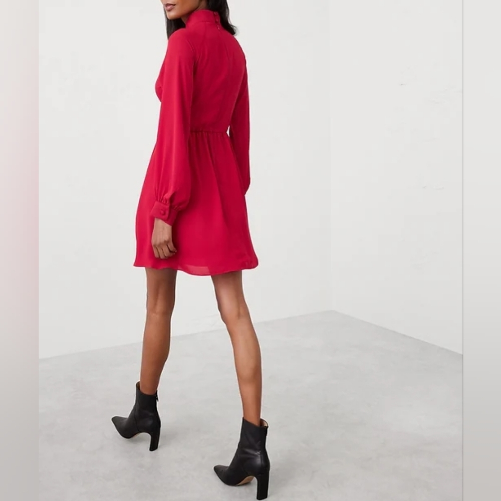NWT Banana Republic Twisted Waist Mini Dress - Picture 2 of 2